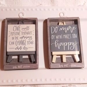 2 Little ART Gallery Motivational Signs